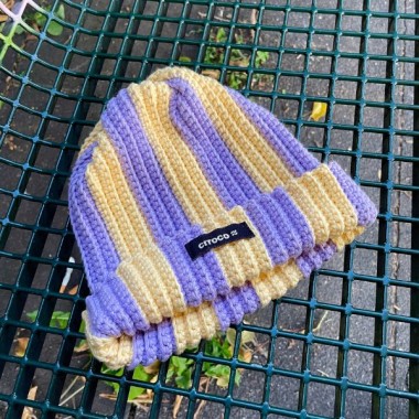 Two-Tone Beanie - bold & cozy