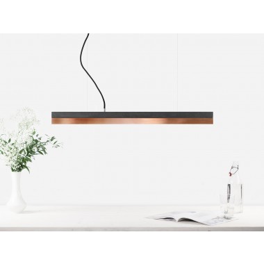 GANTlights - Beton Hängeleuchte [C2]dark/copper Lampe Kupfer minimalistisch