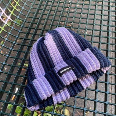 Two-Tone Beanie - bold & cozy