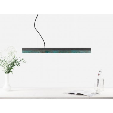 GANTlights - Beton Hängeleuchte [C2]dark/oxid Lampe Oxidiertes Kupfer minimalistisch