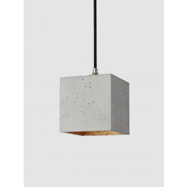 GANTlights - Beton Hängelampe [B1] dark Lampe Gold minimalistisch
