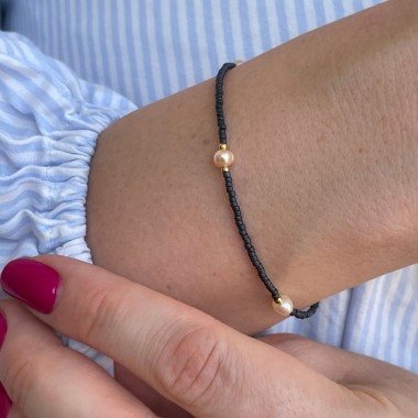 DIY-Set Armband mit Süßwasserperlen I wasserfest & plastikfrei I ever so tiny