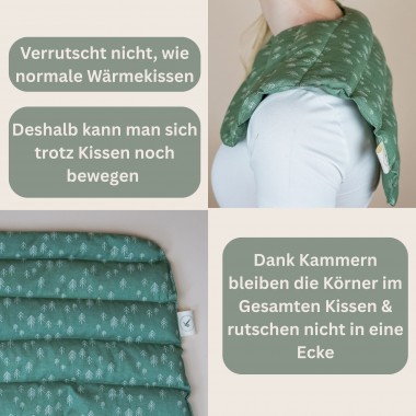 Nackenkissen mit Bio-Dinkel gefüllt "Tanne" – Tochter von Walter