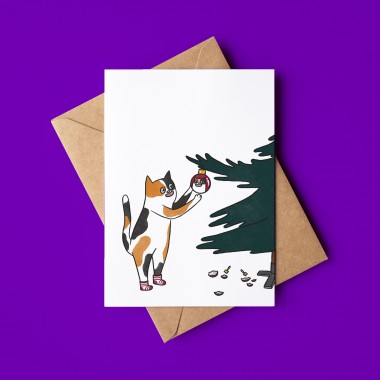 The Naughty District - Lustiges Weihnachtskarten Set »Spirit Animals und Dinos«