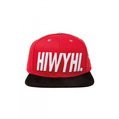 HOME IS WHERE YOUR HEART IS. - HIWYHI. SNAPBACK (RED/BLACK)