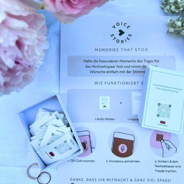 Audio-Sticker für ganz besondere Hochzeitserinnerungen