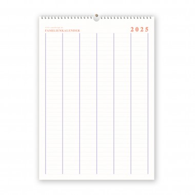 Familienkalender mit 6 Spalten - SANS.
