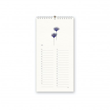 Geburtstagskalender mit Botanikmotiven - SANS.