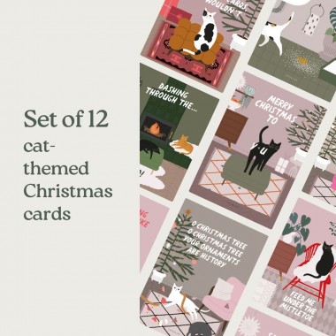 typealive / Weihnachtskarten-Set / 12er SET Petisfaction "Cats"