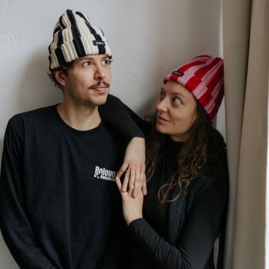 Two-Tone Beanie - bold & cozy - von crroco studio