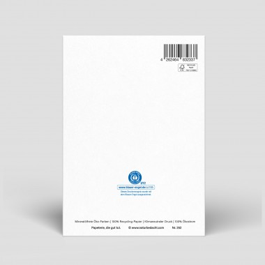 Klappkarte - Trauerkarte - Strauß - Nr. 325 - Naturbedacht