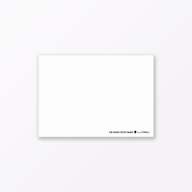 TYPOP 10-teiliges Set Postkarte „Dickes fettes Danke“ mit Herz DIN A6
