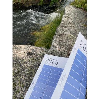 Wandkalender 2023 „Blue Hour“ | Das Original von Wi-La-No | 100 % Recyclingpapier | Limited Edition