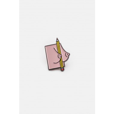 Ansteckpin Bleistift – Brunhilda