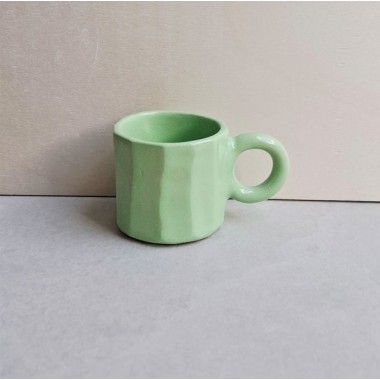 Skelini - handgemachte Espresso Tasse grün