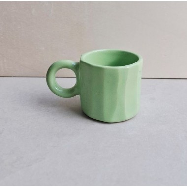 Skelini - handgemachte Espresso Tasse grün