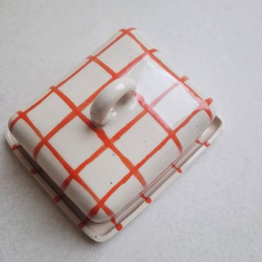 Skelini - Keramik Butterdose handgemacht