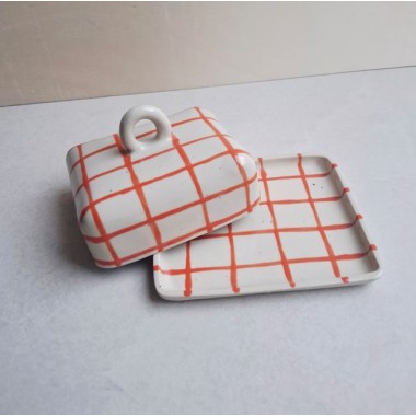 Skelini - Keramik Butterdose handgemacht