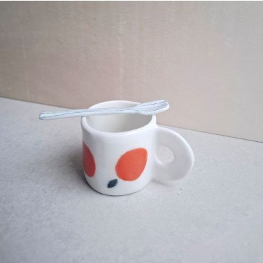 Skelini - handgemachte Espresso Tasse aus Porzellan