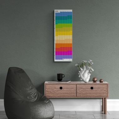 Wandkalender 2025 „Regenbogen“ Jahresplaner | Limited Edition | 100% Recyclingpapier | Deutsch-Englisch