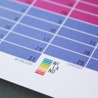 Wandkalender 2025 „Regenbogen“ Jahresplaner | Limited Edition | 100% Recyclingpapier | Deutsch-Englisch