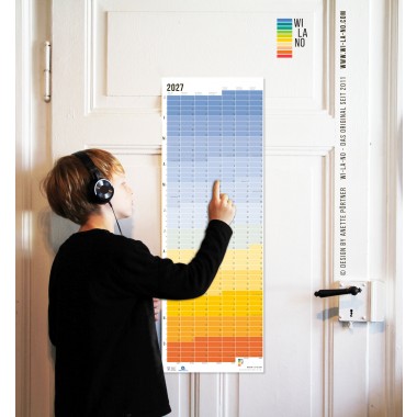 2027 Wandkalender „Blue Hour“ - Das Original von Wi-La-No | Jahresplaner | Beidseitig bedruckt | Limited Edition | 100% Recyclingpapier 