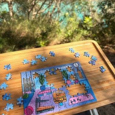 SUNSHINE PUZZLES Mini Puzzle "AT THE GYM"