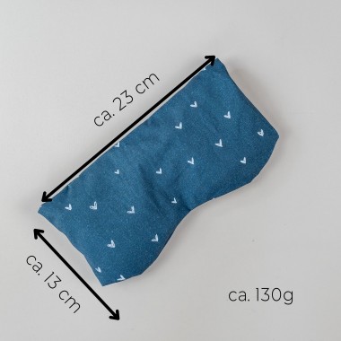 6. Yoga Augenkissen mit abnehmbaren Bezug „Blau“ Lavendelduft - Tochter von Walter 