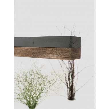 	GANTlights - Beton Hängeleuchte [C-Serie]Nut Lampe minimalistisch