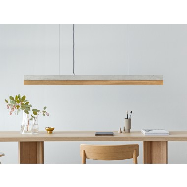 GANTlights - Beton Hängeleuchte [C1]Oak Lampe minimalistisch