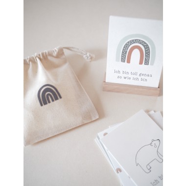 Kruth Design KINDER AFFIRMATIONSKARTEN / Karten Set Kinder Mutmachkarten, Ermutigungen, Geburtstagsgeschenk für Kinder