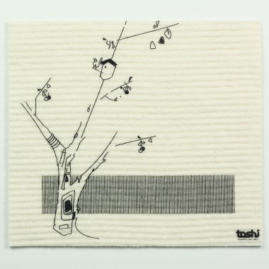toshi Schwammtuch furbi "Baum mit Vögeli"