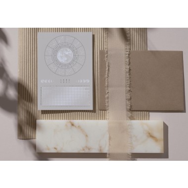 Postkarten Set Mondkalender 2027 Beige // ShellyCreates