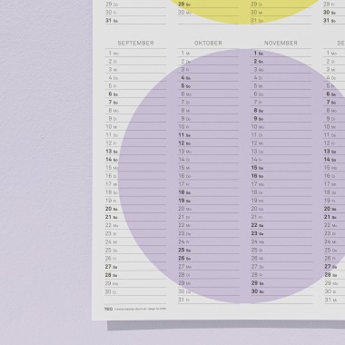 TEO Wandkalender 2025 - Circles