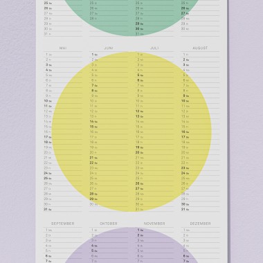 TEO Wandkalender 2025 - Circles