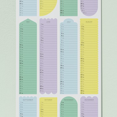 TEO Wandkalender 2025 - Shapes