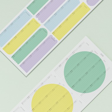 TEO Wandkalender 2025 - Shapes