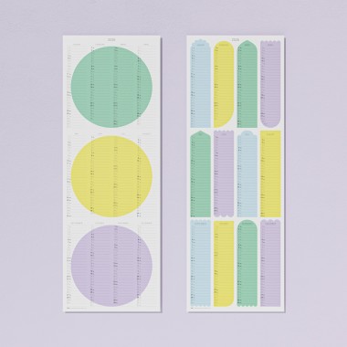 TEO Wandkalender 2025 - Circles