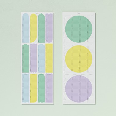 TEO Wandkalender 2025 - Shapes