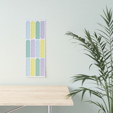 TEO Wandkalender 2025 - Shapes