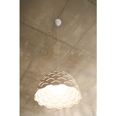 canopie® - Lampenbaldachin – Sahnehäubchen Gipsweiß