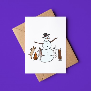 The Naughty District - Lustiges Weihnachtskarten Set »Spirit Animals und Dinos«