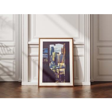 A4 - Filmfotografie Risoprint - Motiv: Downtown L.A. Sonnenuntergang - Vitja Photo Prints