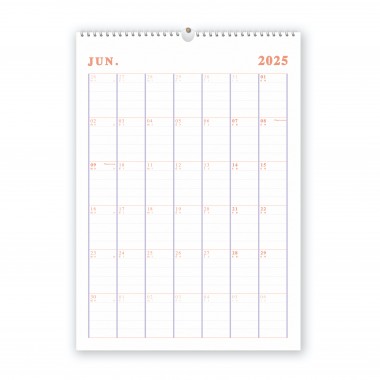 KALENDER 2025 in DIN A3 (Peach) - SANS.