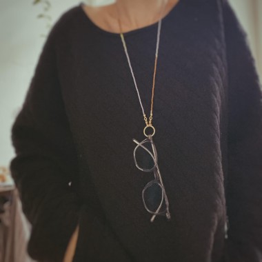 IDA PING JEWELRY // Brillenkette aus Miyuki Glasperlen // Savanna