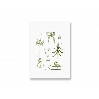 Weihnachtskarte, 3er-Set - SANS.