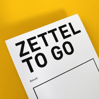 ZETTEL TO GO / Notiz Block / 2er-Set
