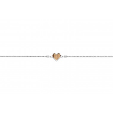 Armband mit Holzdetail - Motiv Herz - "Lini Bracelet Heart"
