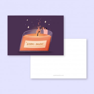 Warm + Bright / Postkarte A6 / Svea Hansohn Illustration