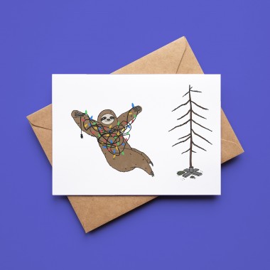 The Naughty District - Lustiges Weihnachtskarten Set »Spirit Animals und Dinos«